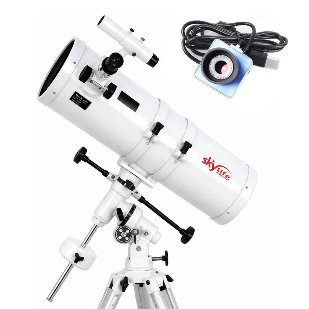 Telescópio 150mm Astronômico Skylife Polar + Câmera Lua T08