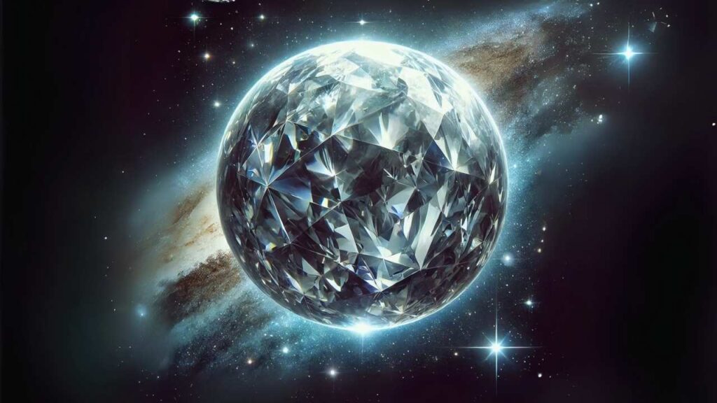 Uma estrela virou um diamante no espaço com 10 bilhões de trilhões de quilates!