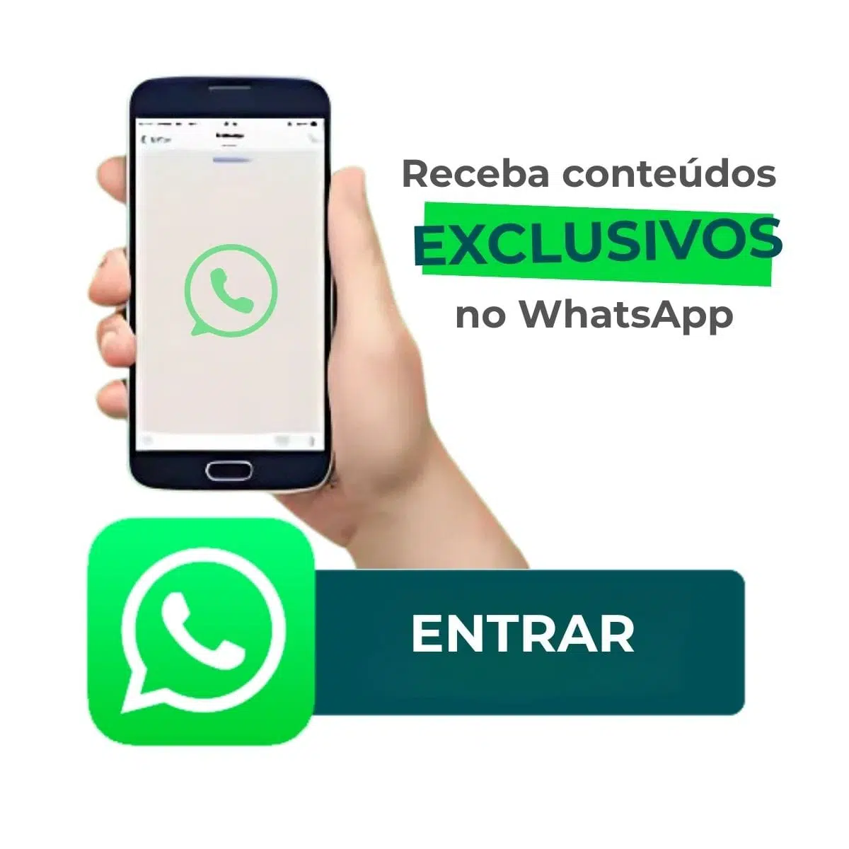 Convite para entrar no canal do WhatsApp