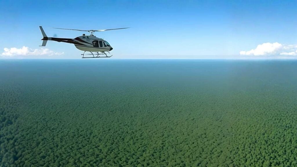 Foto aérea revela a grandiosidade da Amazônia