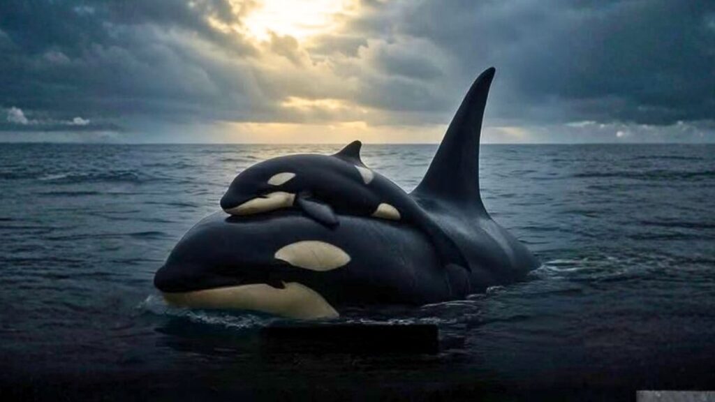 A orca Tahlequah carregou seu filhote sem vida por mais de 1.600 km, em um ato de luto que expôs a profunda inteligência emocional desses animais.