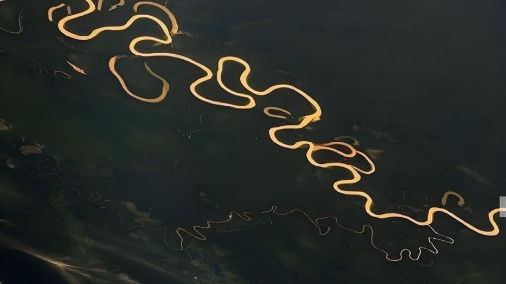 Imagem da Estação Espacial mostra o Rio Amazonas em um dos cenários mais deslumbrantes do planeta