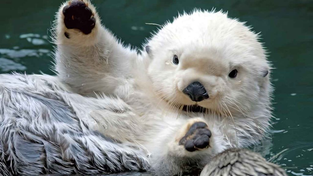 animais fofos Lontra-Marinha